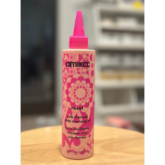 Amika Reset Pink Charcol Scalp Cleansing Oil 6.7oz - Picture 1 of 1